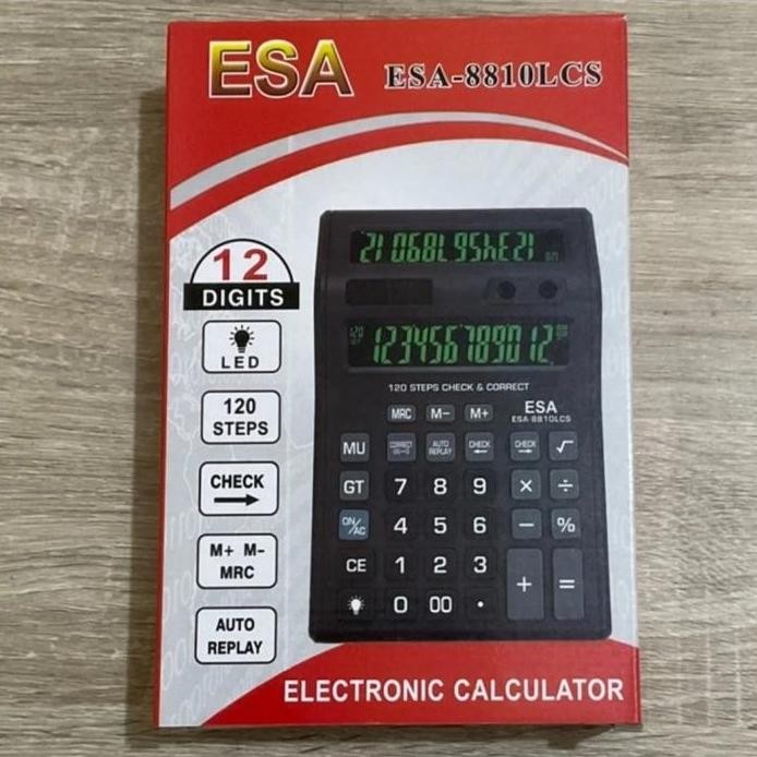 

restock KALKULATOR Layar Double Nyala ESA 8810LCS - Calculator Desktop Cek