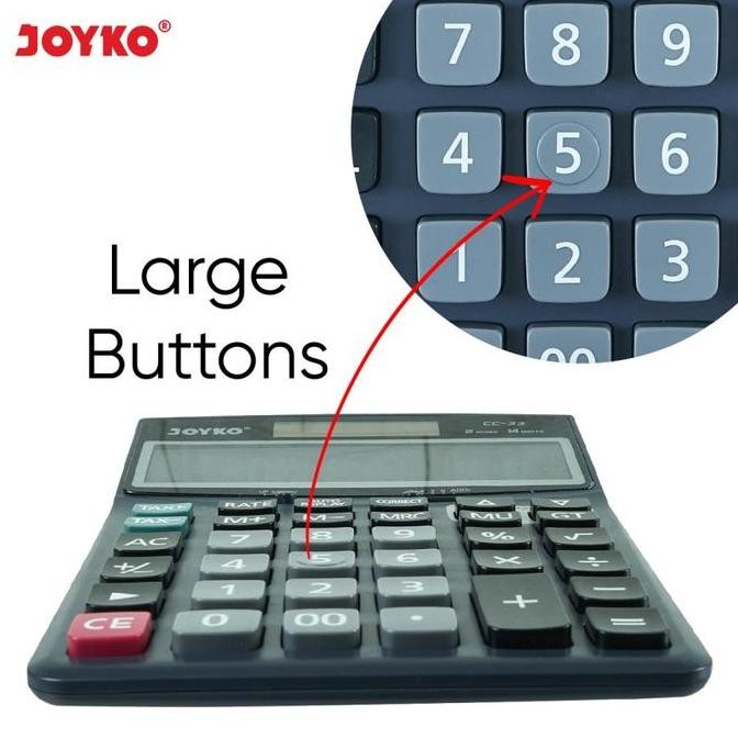 

restock Calculator / Kalkulator Joyko CC-33 / 14 Digits / Check Correct