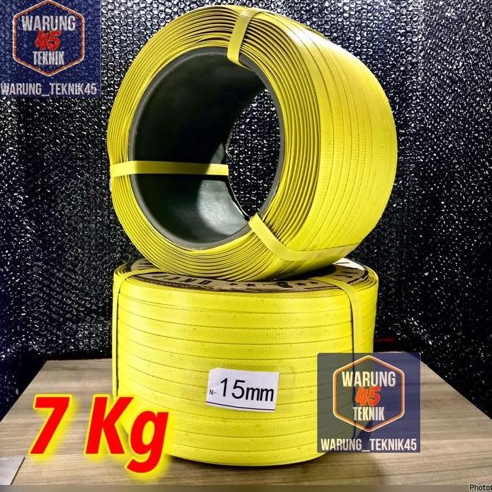 

Tali Straping strapping band plastik 15mm tali packing klam-klem 7Kg