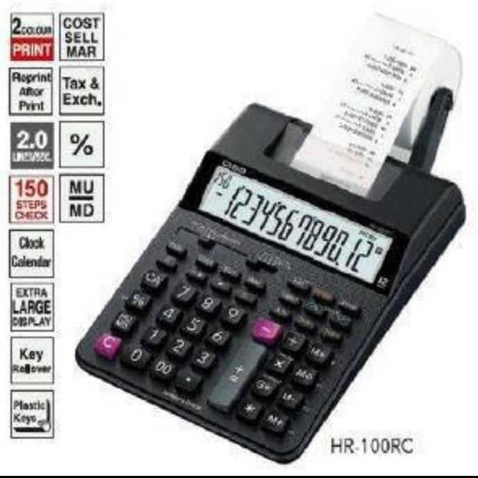 

restock CALCULATOR/KALKULATOR STRUKE CASIO HR-100TM#GARANSI
