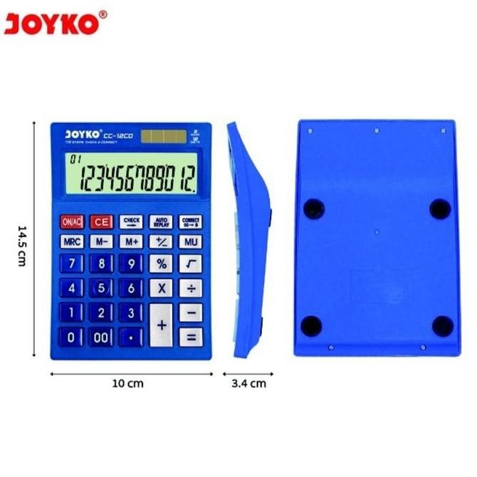 

restock JOYKO CC12CO CHECK & CORRECT CALCULATOR - Kalkulator Meja CC 12CO