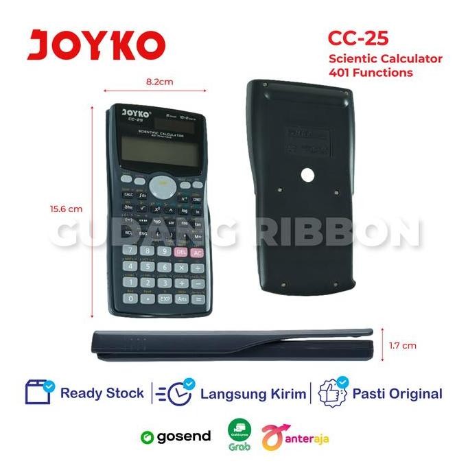 

restock JOYKO CC-25CO CALCULATOR SCIENTIFIC KALKULATOR RUMUS MATEMATIKA FISIKA