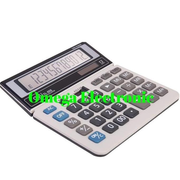 

restock ORIGINAL Deli Calculator DL-868 - Kalkulator Desktop Meja Kantor 868
