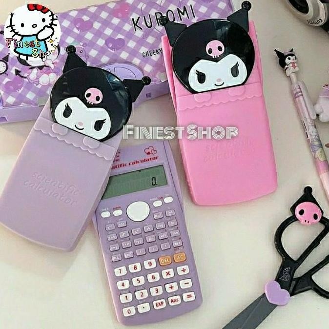 

restock Kalkulator Scientific Calculator Kuromi Kitty Sains Kalkulator Ilmiah Pink