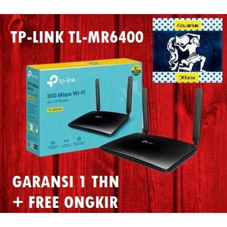 Tp-Link Tl-Mr6400 300Mbps Wireless N 4G Lte Router Tp Link Tl Mr6400