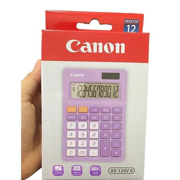 

restock Kalkulator Canon AS-120V II 12 DIGIT Kalkulator Canon Warna-Warni kalkulator akuntansi kalkulator Dagang