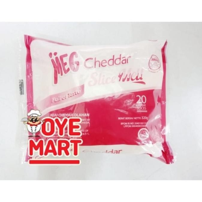 

(Expert) MEG CHEDDAR SLICE MELT 320GR ISI 20PCS/KEJU SLICE MELT