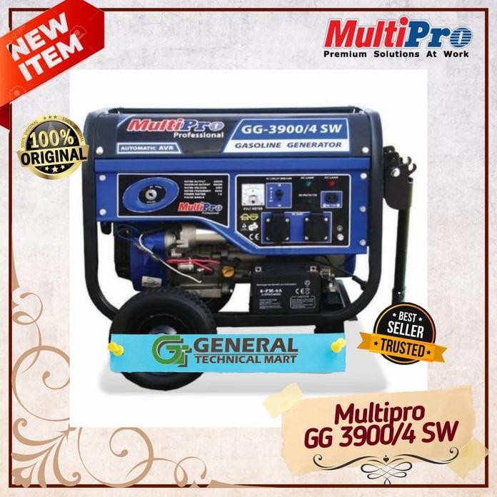 

Terlaris Mesin Genset Bensin Gasoline Multipro Gg3900/4Sw Multipro Gg 3900/4 Sw