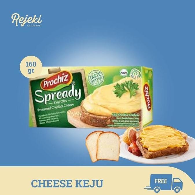 

Promo Prochiz Keju Oles Spready Cheese 160Gr - Rejeki Frozen Mart