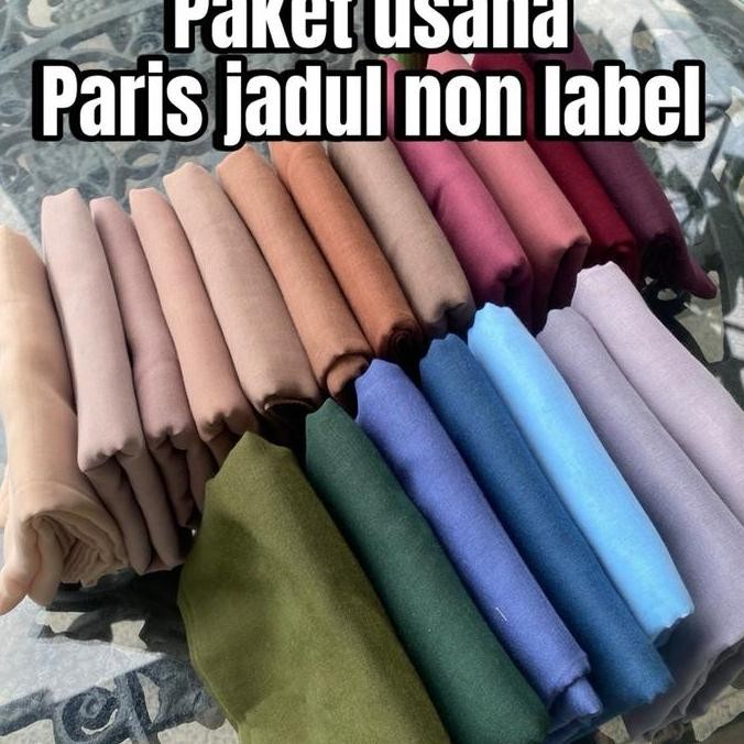 20pcs hijab paris jadul non label [only 265K] / paket usaha paris jadul white label 20pcs kodian hij