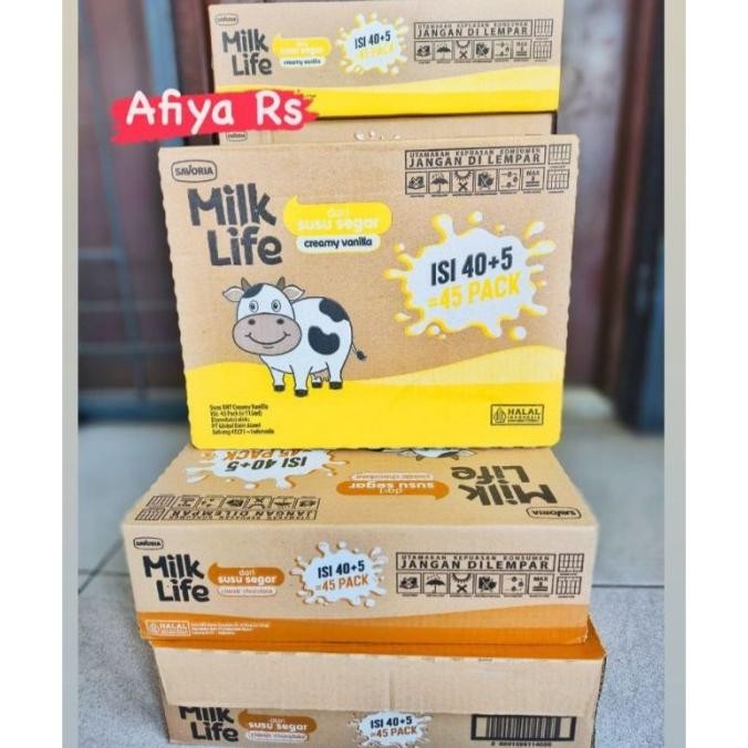 (Expert) Milk Life Susu UHT 1 Dus Isi 45pcs - Susu UHT Milk Life 115ml 20 Pcs