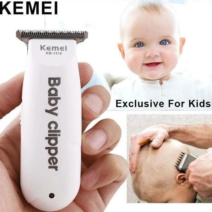 Terlaris Kemei Km 1319 Baby Hair Shaver Baby Kemei Shaving Machine Km 1319