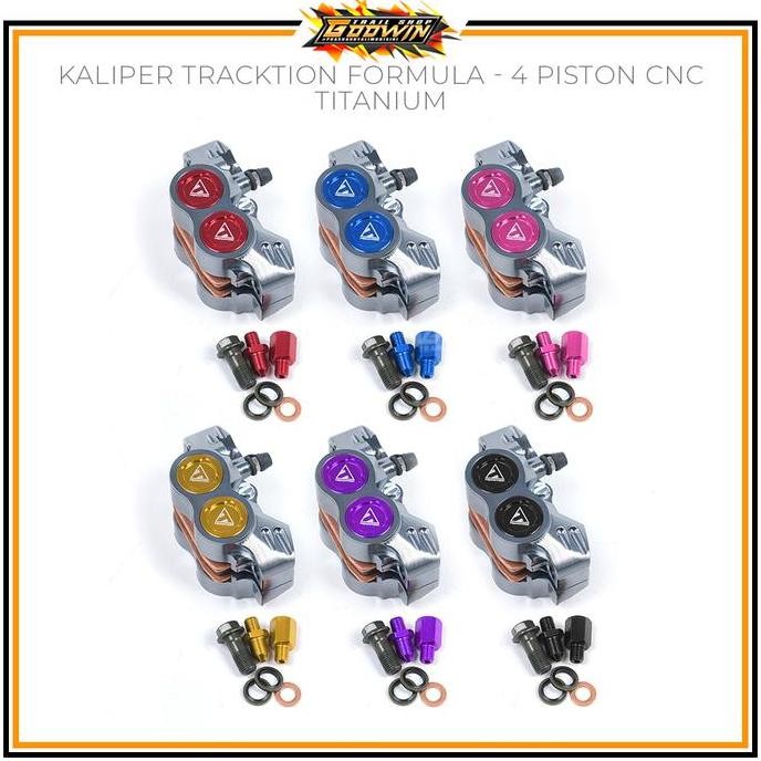 Kaliper Caliper Tracktion Formula 4 Piston CNC Universal