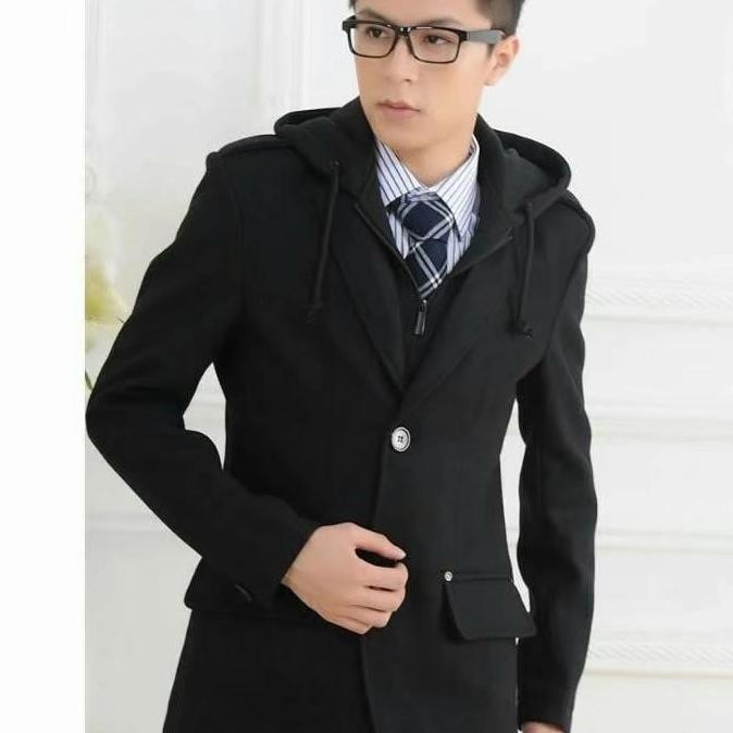 BLAZER HOODIE PRIA KOREA murah