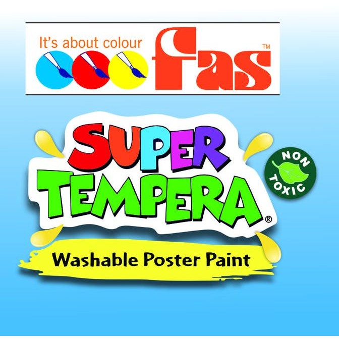 

ready FAS Super Tempera Washable Poster Paint Cat Lukis Cepat Kering Sekolah 250 ml - Pilih Warna