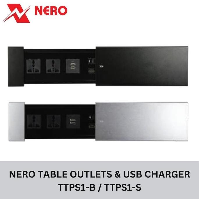 Terlaris Table Top Power Socket Nero / Stopkontak Meja Nero