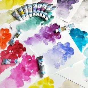 

ready VAN GOGH WATERCOLOUR TUBE 10ML SERIES 2 (brown,blue,green,black,grey)