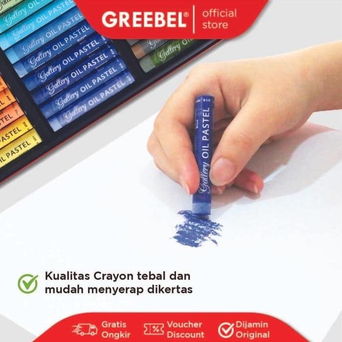 

ready GREEBEL ARTIST OIL PASTEL 48 WARNA / GREEBEL Crayon Artist 48 Warna