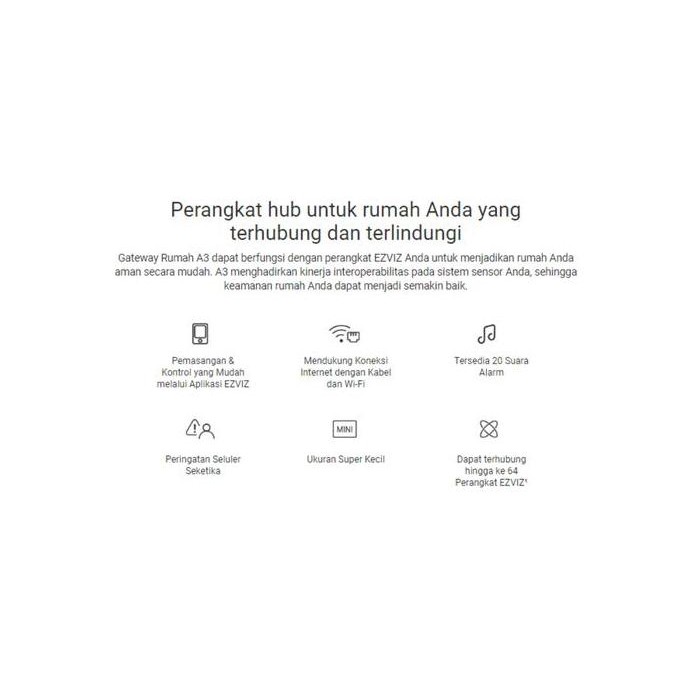 Murah Ezviz A3 Smart Home Bridge Integrated Gateway