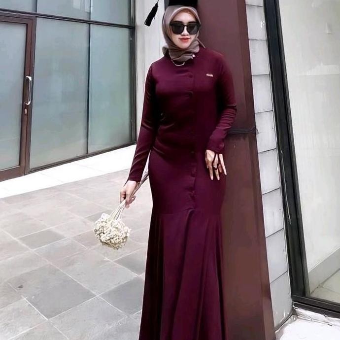 Khansa Dress Gamis Polos duyung