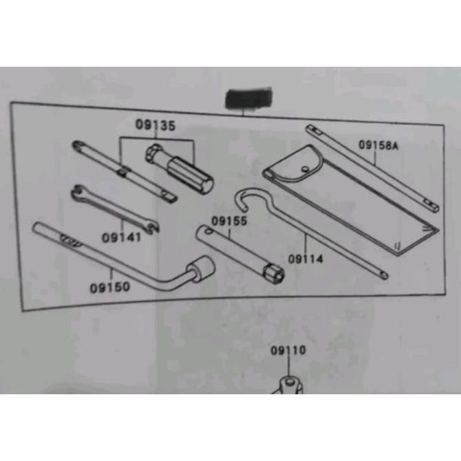 Tool Kit Set Kunci Dongkrak Honda Jazz