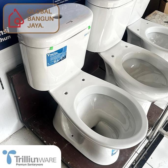 Promo Kloset Duduk Trilliunware Marion As 22 Cm Dual Flush Soft Closing / Closet Duduk Murah Trilliu