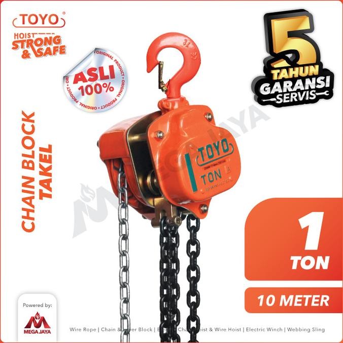 Chain Block / Takel 1 Ton x 10 Meter TOYO