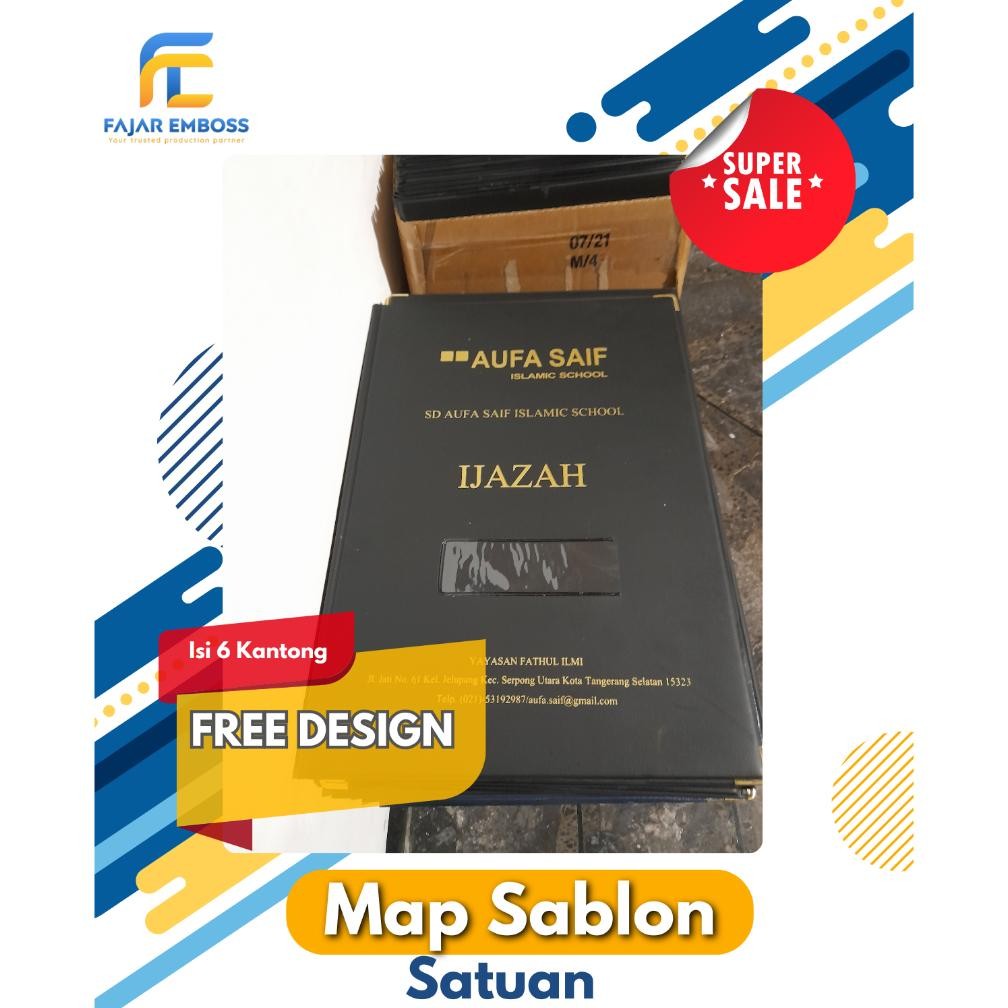 

Kolas (Satuan) Map Raport Ijazah Custom Sablon Satuan