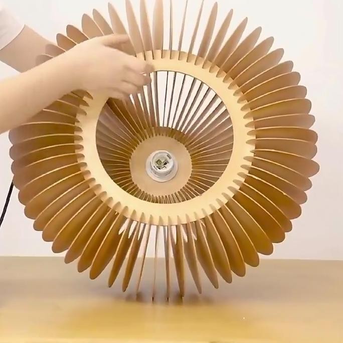 Grosir Lampu Gantung Hias Minimalis Kayu Led Unik