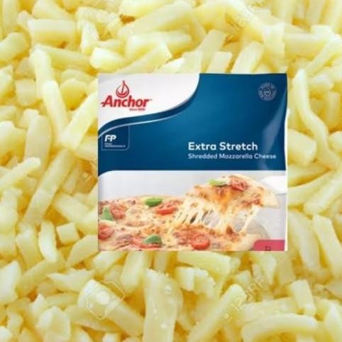 

Grosir Mozzarella Cheese Shredded Anchor 500 Gram
