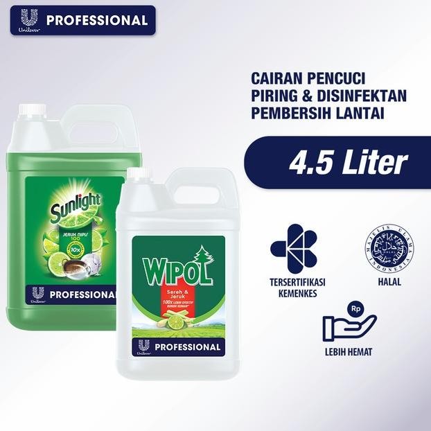 Paket Hemat Sunlight & Wipol Jerigen