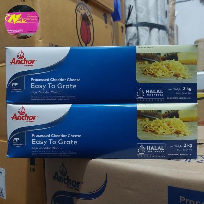 

Murah Keju Anchor Etg - Cheddar Cheese Anchor Easy To Grate 2Kg Khusus Grab Dan Gojek