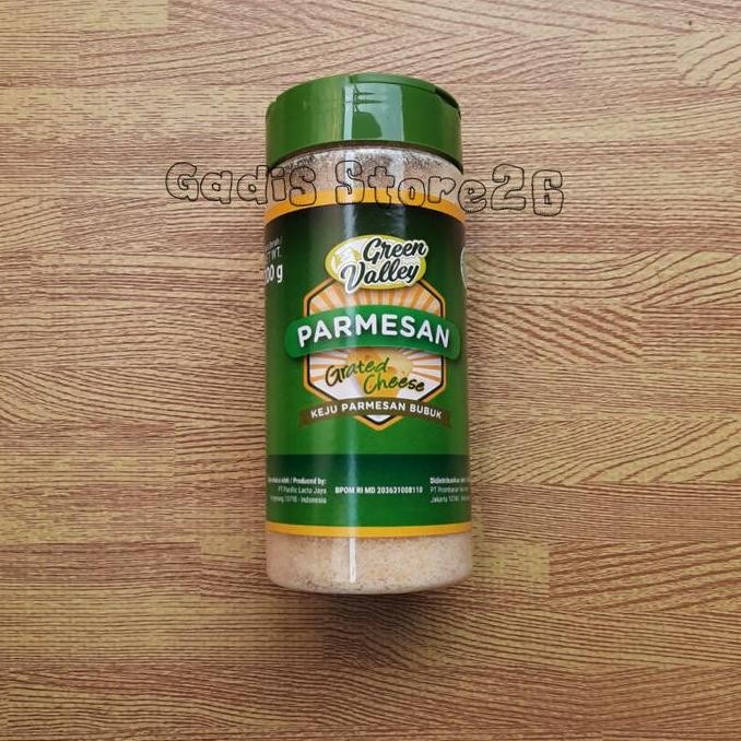 

Grosir Green Valley Parmesan Keju Bubuk 200G