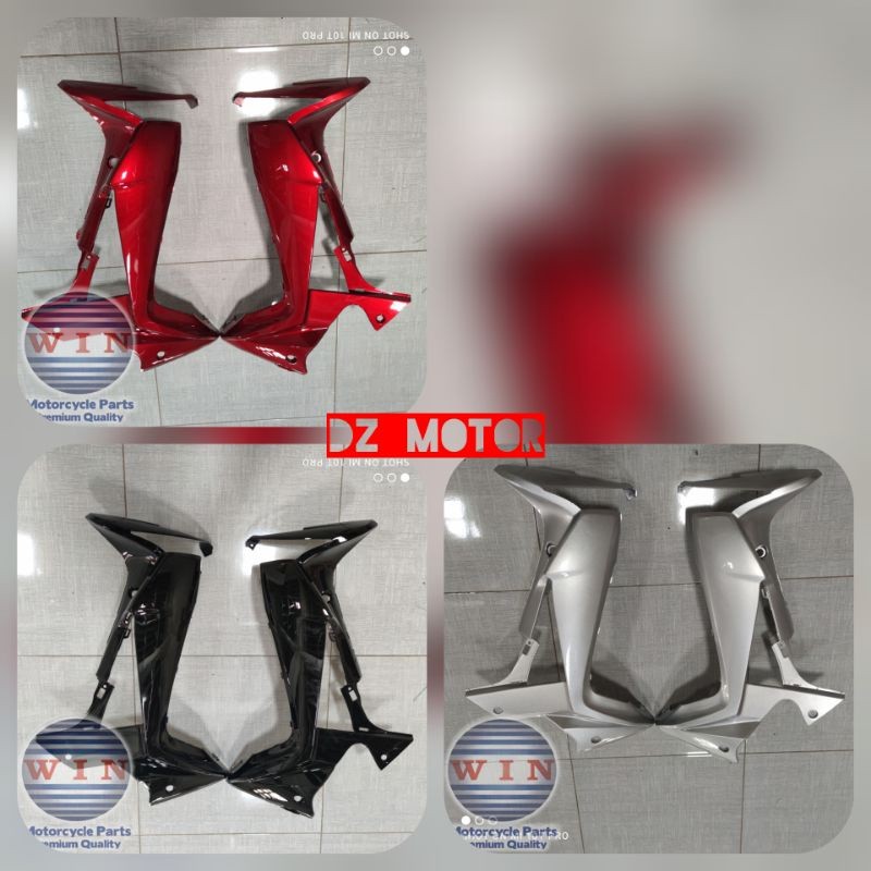 Sayap Dek Legshield Luar Honda Supra X125 Supra X 125 Batman 2007 Hitam Merah Maroon Putih Silver Me