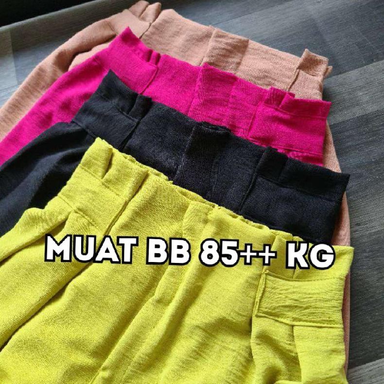 Kulot Jumbo Crinkle Airflow Premium Pita / Highwaist Kulot Pita Airflow Jumbo / Ruby Cullote Crinkle