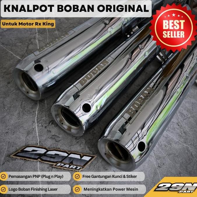 Knalpot Boban C33 / Boban C39 / Boban Nuklir RX KING SERIES