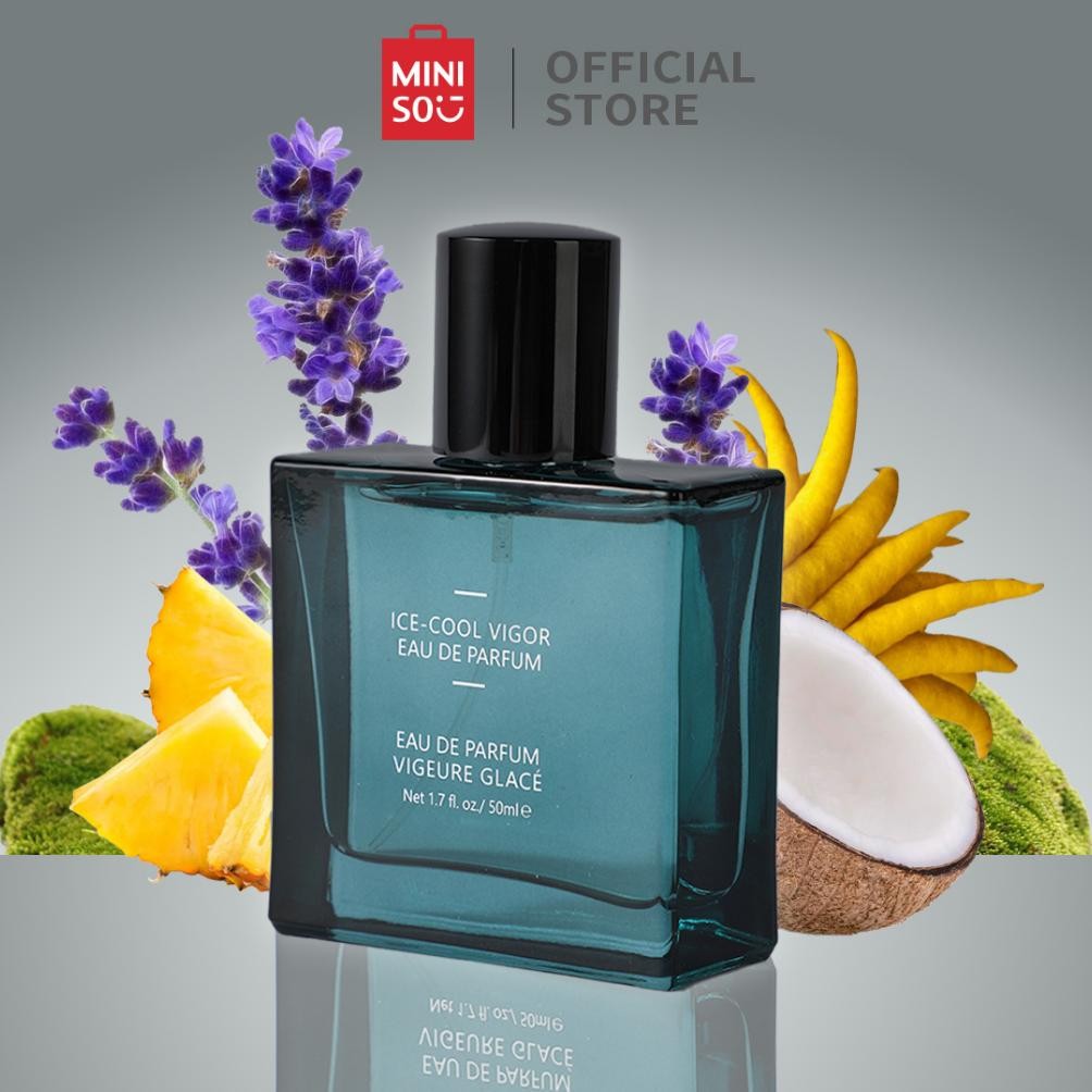 MINISO Men's Perfume Ice-Cool Vigor Parfum Pria EDP Minyak Wangi Tahan Lama Parfum Cowok Woody Perfu