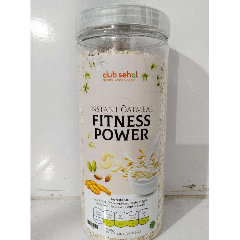 

Club Sehat Instant Oatmeal Fitness Power 500Gr Terbaru