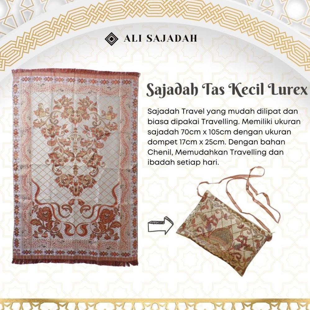 Sajadah Alydrus Tas Kecil Lurex Travel Grosir Souvenir Oleh Oleh Haji Umroh Hadiah AST
