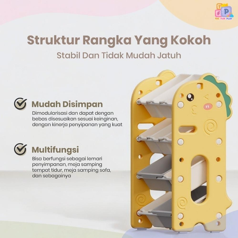 TheFunPlay  Rak Serbaguna Rak Mainan Anak Rack Shelf Organizer Tempat Mainan Anak Rak Buku Anak Rak 