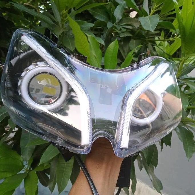 Reflektor Lampu Depan Honda Vario 110 Karbu Projie Hi Low Alis Kabel Motor