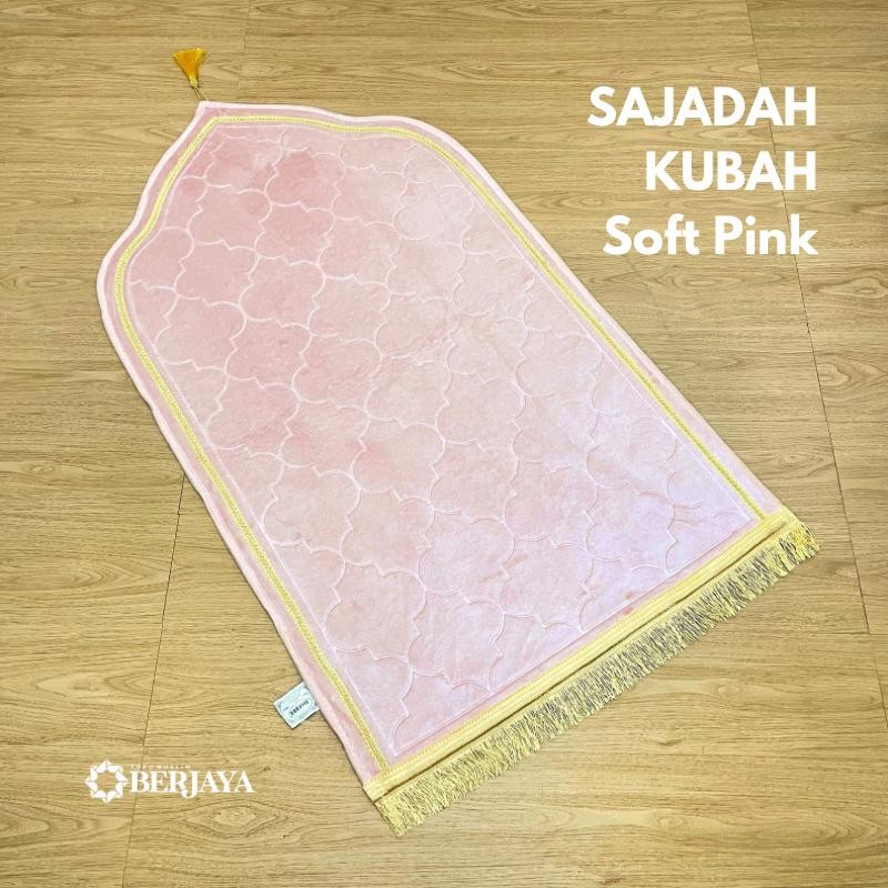 Sajadah Kubah SOFT PINK Polos Tebal Busa Turki Minimalis Sejadah Premium Hampers Kado Anti Slip Grat