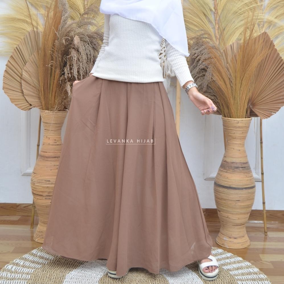 Palazzo Kulot Ceruti Polos atau Wide Legs bahan Ceruty Babydoll AST