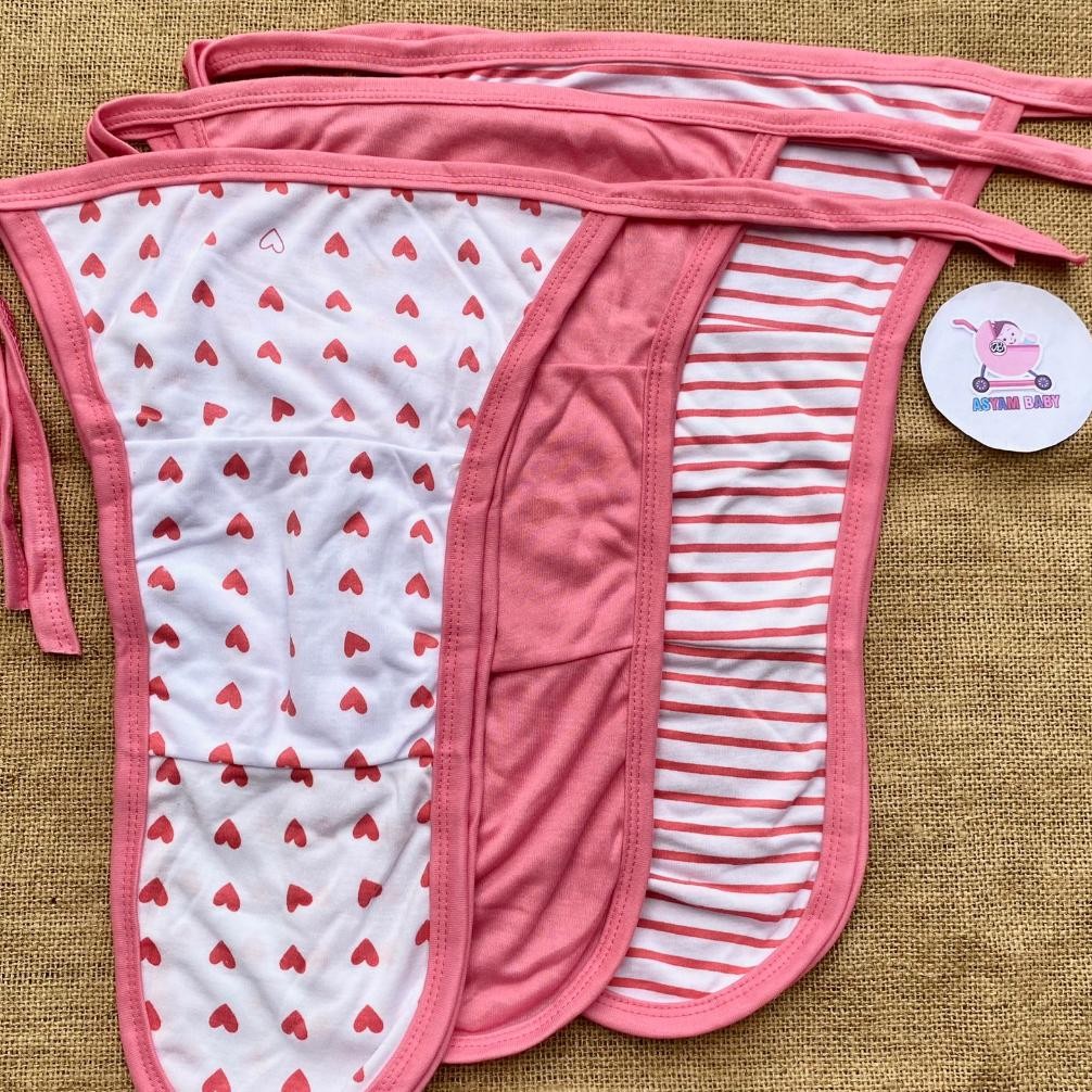 6 Pcs Popok Bayi Baru Lahir PINK Popok Cuci Bayi Popok Kain Sambung Bayi Baru Lahir Asyam Baby AST