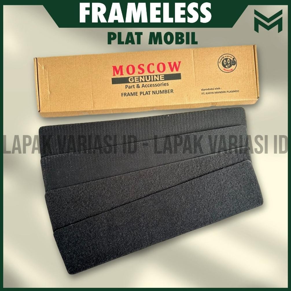 Tatakan Plat Nomor Mobil FRAMELESS PLATE universal SEMUA MOBIL Honda Civic Type-R, Toyota 86,Tesla, 