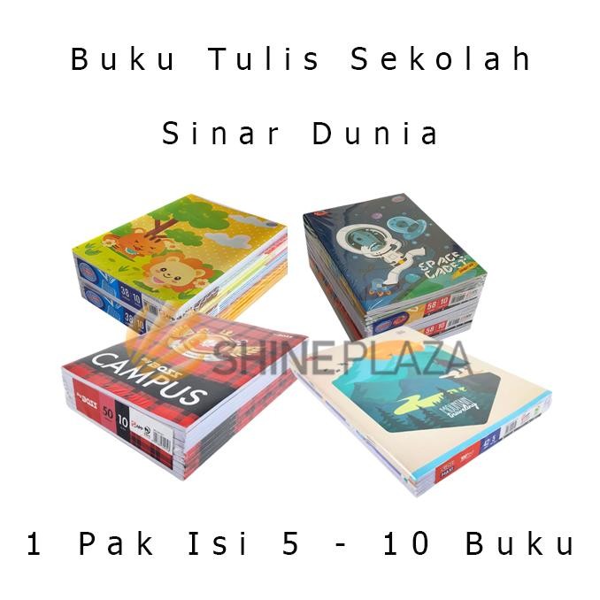 

[PACK] Buku Tulis Sekolah Anak SIDU Big Boss Skola 38 42 50 58 78 100 Lembar 1 Pak Sinar Dunia BigBoss Maxi SV9