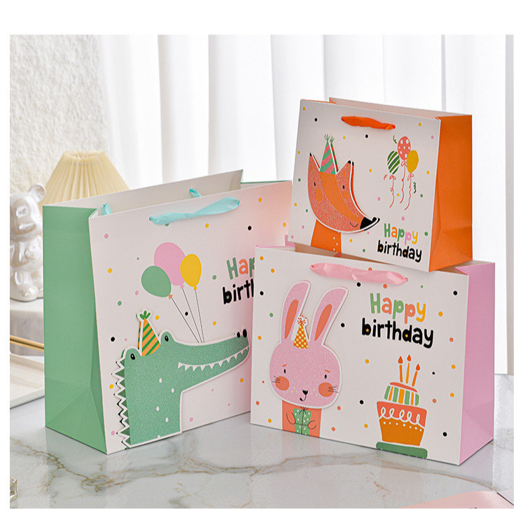 

PAOPAO Paperbag Bling Bling Animal Birthday Ulang Tahun 3D Manik Manik Premium Cute