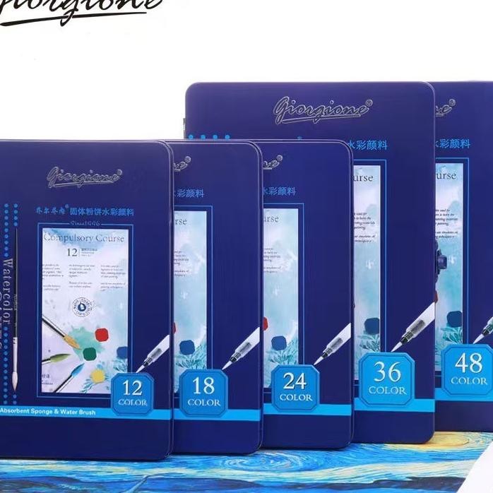 

Bobomart Giorgione Solid Watercolor Paint Cat Air G900 1218243648 Warna Free Brush