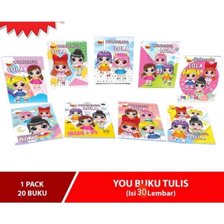 

Buku Tulis You 30 Lembar (20 Buku) Kertas Serat Padat SV9