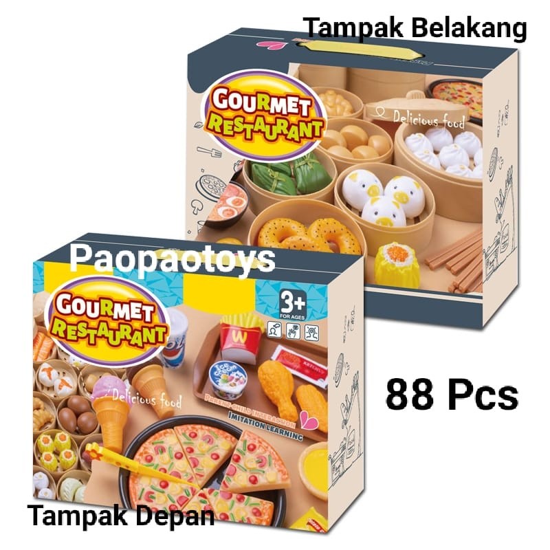 Mainan DIMSUM Pretend Play Fast Food Mainan Education Untuk Anak